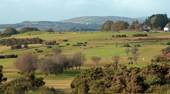 View across the course from above the 4th Hole